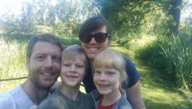Ons gezin op wandel in de Overmeerse natuur